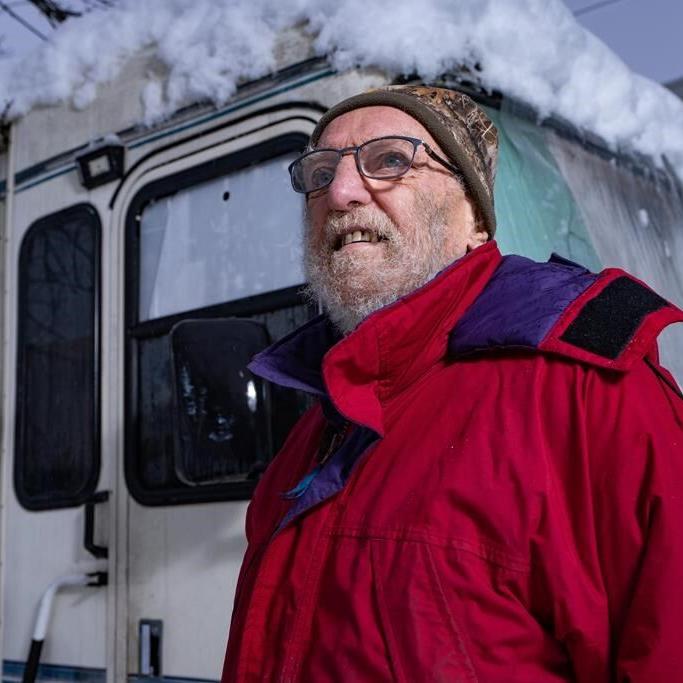 In an RV outside Walmart, a senior dreams of housing as 'dramatic reversal' plays out